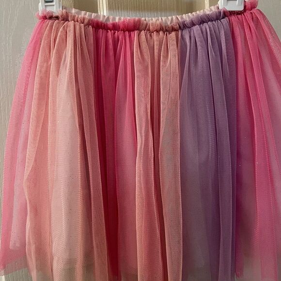 H&M Pink Purple Glittery Tulle Skirt Girls Size 4-6 years - Picture 4 of 10